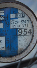 Royal Enfield Registration Tag