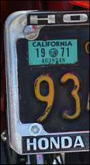 1971 License Plate